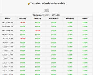 Activity Module Tutorship