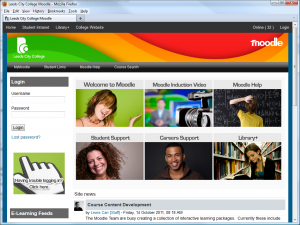 Figure 6 -Leeds City College http://moodle.leedscitycollege.ac.uk/ 
