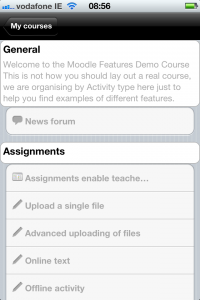 My Moodle 1.1 Course View