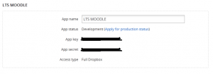 Dropbox APP Details