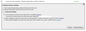 Moodle Respondus Quiz Configuration